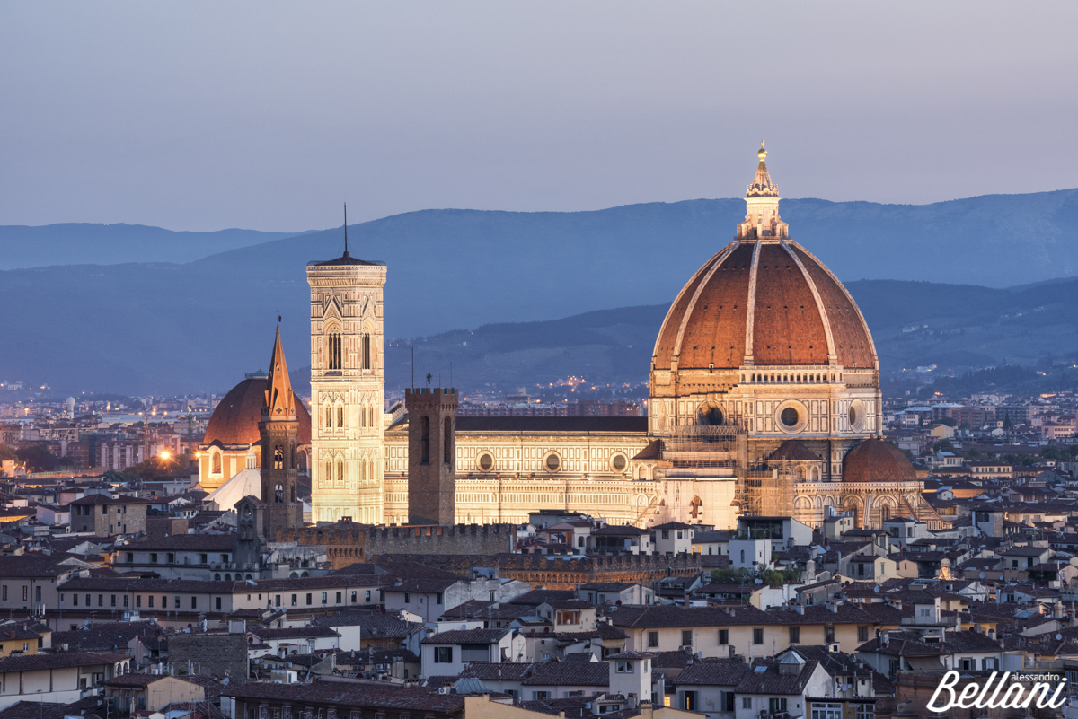 Cathedral of Santa Maria del Fiore and tower bell of Giotto FLORENCE
