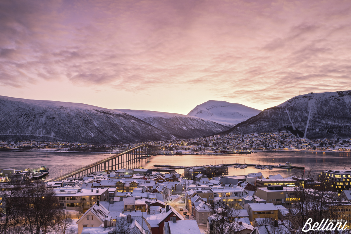 Tromsø at sunrire NORWAY